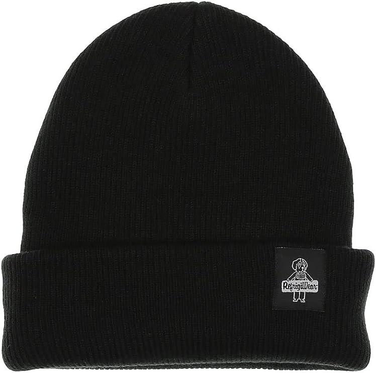 RefrigiWear Unisex Fat Cap Acrylic Knit Beanie Hat Stretch Cold Weather Warm