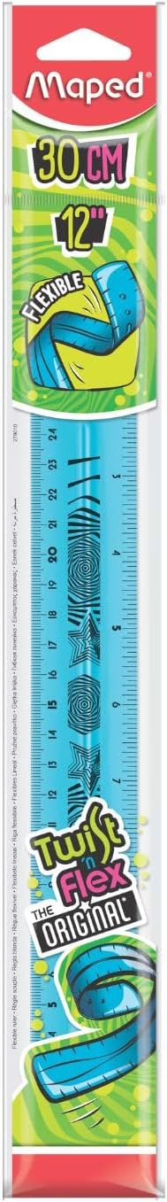 Maped Twist'N Flex Ruler 12 Inch / 30cm, Assorted Colors (279010)