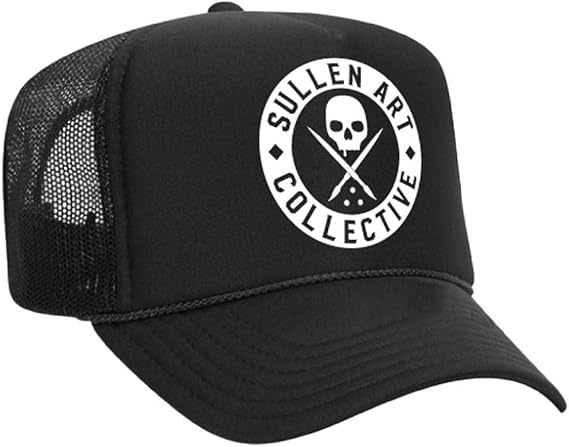 Sullen BOH Mesh Badge Snapback Tattoo Lifestyle Mesh Trucker Hat Black