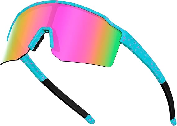 FMY Polarised Cycling Sunglasses Running Glasses for Men Women Youth | Anti Glare,UV400 Protection,Lightweight TR90 Sunglasses Frame,Outdoor Sports Sunglasses for Hiking Baseball Riding Cricket