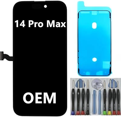 Original Disassembly New Screen 6.7 Original for iPhone 14 Pro Max Screen Replacement OEM for iPhone 14 pro max A2894 A2651 A2893 A2896 A2895 Display Touch Screen Digitizer Assembly with Tool