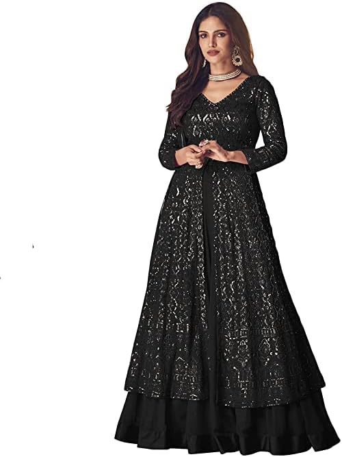 Nimbark Ready to Wear Indian Pakistani Designer Salwar Suit Eid Party Wear Salwar Kameez Georgette Anarkali Suit for Women