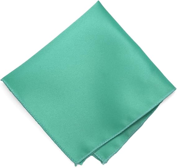 tiemart Solid Color Pocket Squares for Men | For Suits, Perfect for Wedding Parties, 12 x 12 inch / 30 x 30 cm