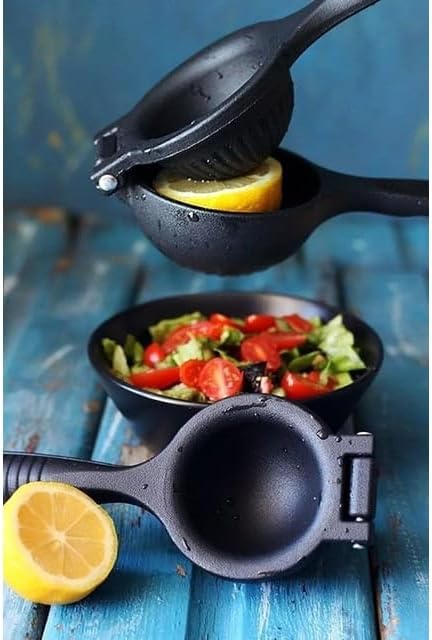 Limon Sıkacağı Döküm Narenciye Sıkacağı Limon Portakal Narenciye Sıkacağı Manuel Sıkacak Siyah Büyük Boy Sıkacak