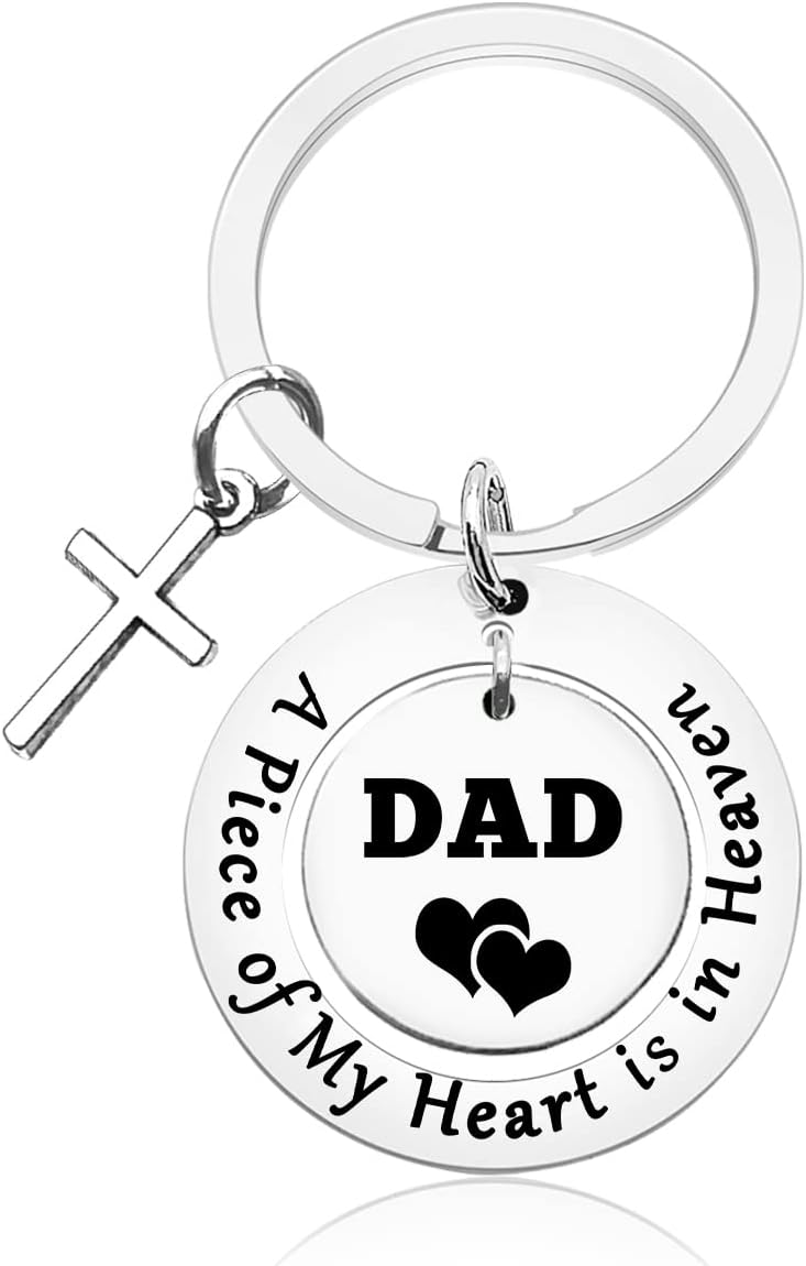 Memorial Keychain Sympathy Gift for In memory of Dad Mom Sister Grandma Grandpa Son Brother Husband Remembrance Gift