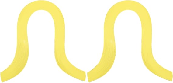 PATIKIL 240pcs Quilling Strips Paper, 3mm x 39cm Origami Paper Quilling Kits for Adults Beginner Art DIY Craft Christmas, Bright Yellow