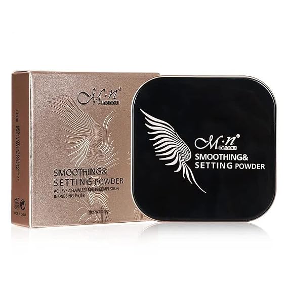 MENOW Matte Face Setting Powder, Lightweight and Long Lasting, Oil Control Smoothing Pressed Powder for All Skin Tones
