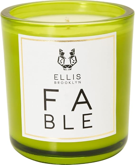Ellis Brooklyn Fable Soy Wax Blend Scented Candle, 6.5 oz | Scents of Orange, Cedarwood, Honeysuckle & Amber, Clean Ingredients, Sustainable Sourcing, Made in the USA