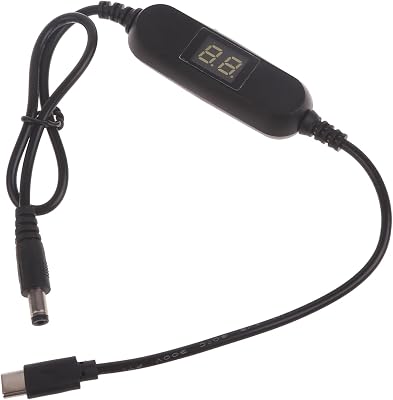 50cm USB C to 1.5V 3V 4.5V 6V 9V 12V Adjust Voltages Dislpay Cable LR03AAA LR6AA Battery Eliminators for Toy Game LED