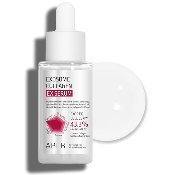 APLB Exosome Collagen EX Serum | EXOS EX COLL CENTM 43.3% 1.35 FL.OZ/Korean Skincare, Efficient absorption, Tightens skin, Long lasting hydration, Revitalize for gentle and improve skin texture