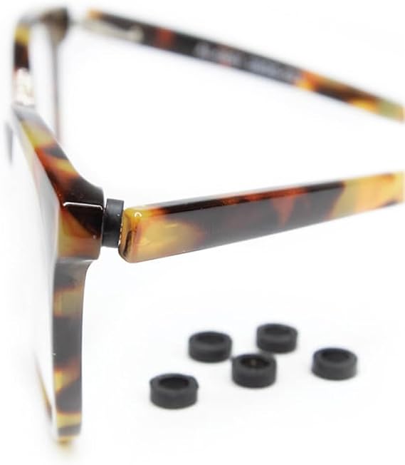 Eyeglass Temple Tighteners | 10 Pieces (5 Pairs) | Black
