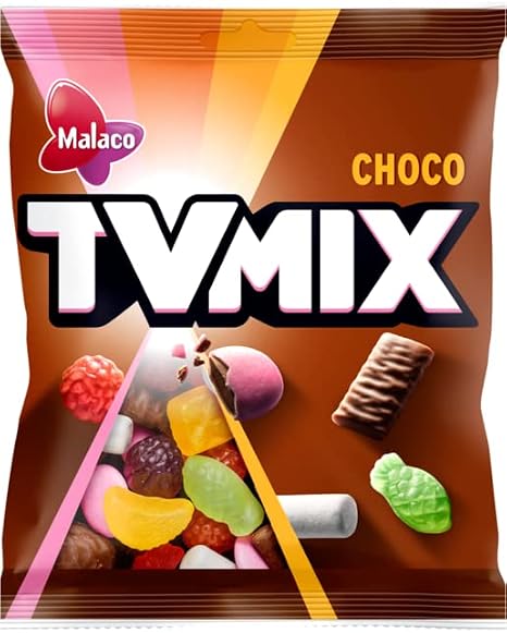 Cloetta Malaco TV MIX CHOCO Gummy 1 Pack of 280g 9.9oz