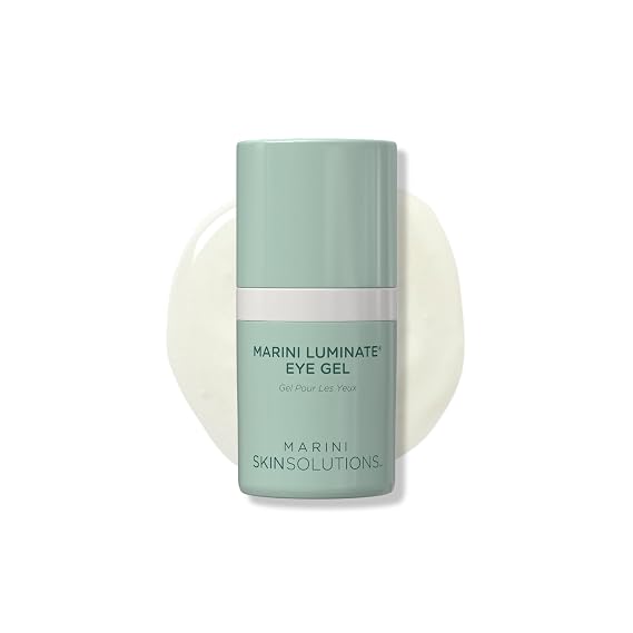 Marini SkinSolutions Luminate Eye Gel - Reduces Appearance of Dark Circles, Crepey Skin, Fine Lines & Wrinkles with Retinol, Chromabright & Peptides - Cruelty Free - Made in the USA - 0.5 fl oz