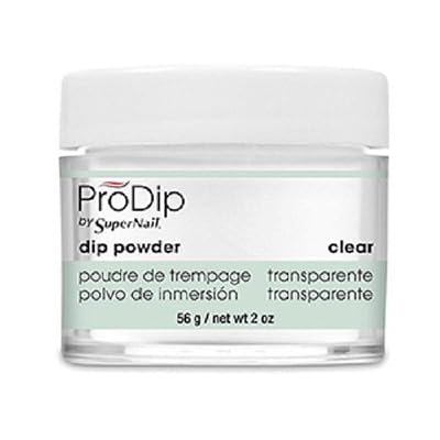Supernail Prodip French Acrylic Dip Powder Clear, 2 Ounce