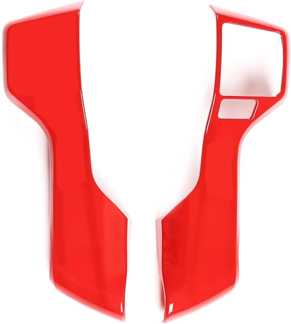 ERIDANUS Auto Accessories for Toyota Tacoma 2016 2017 2018 2019 2020 2021 2022 Tundra 2014-2021 Button Moulding Cover Trims Stickers (Red,0+2 Holes) ABS 2 PCS