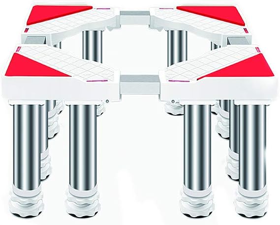 Washing Machine Base Stand with 4/8/12 Stainless Steel Legs Universal Fridge Stand Multi-Functional Appliances Work Platform 29-32cm Large Steel Filing Cabinet Base Bracket