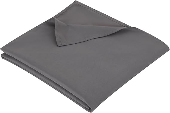 Queen Flat Sheet Only, 90x102Inch Dark Gray - Ultra Soft Breathable Brushed Microfiber Top Sheet - Hotel Quality & Wrinkle-Free - Shrinkage, Fade Resistant - Easy Care Queen Sheets