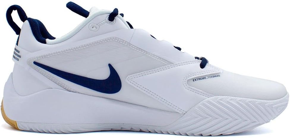 Nike HyperAce 3 Volleyball Shoes (FQ7074-107, White/Photon Dust/College Navy) Size 9