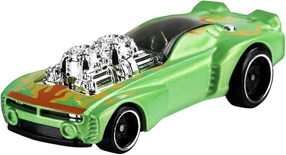 Hot Wheels Die-Cast Collectible Vehicle - Rodger Dodger 2.0 Hot Rod ~ Green and Yellow Muscle Car ~ Muscle Mania Collection ~ 4/10~195/250
