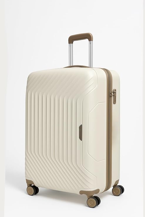 United Colors of Benetton Unisex 14BNT8001-03-BJ Wheeled Suitcase, Beige, Cabin Size
