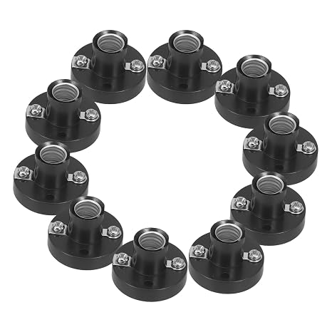 10pcs Miniature Bulb Socket Holder Lamp Holder Screw Base Electrical Experiment Lamp Base Accessories for Home and School Testing