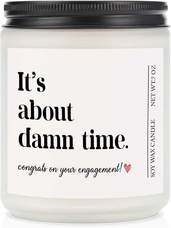 BeauGift Engagement Gifts for Couples, 7oz Lavender Candle Engaged Gifts