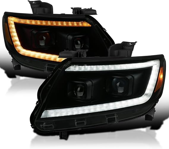 SPEC-D TUNING Black Smoke Switchback Projector Headlights