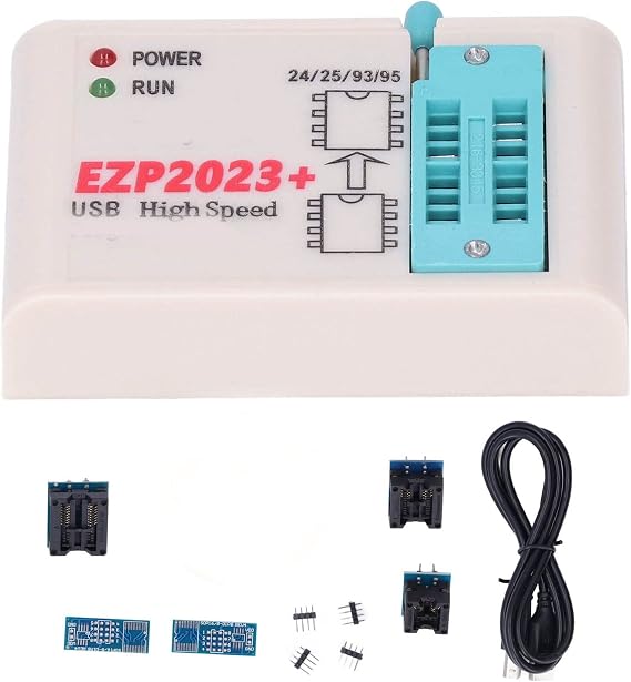 High-Speed SPI Flash Programmer - BIOS Burner for 24, 25, 93 Series Chips - Offline Copy Tool - Supports 25T80 - Programming Device