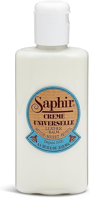 SAPHIR Beaute du Cuir Creme Universelle - All-Purpose Leather Balm for Repair with Jojoba Oil & Beeswax - Non-Pigmented Cream