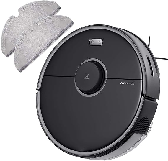 roborock S5 Max Robot Vacuum Cleaner and Mopping Cloth (2 Pcs) Bundle