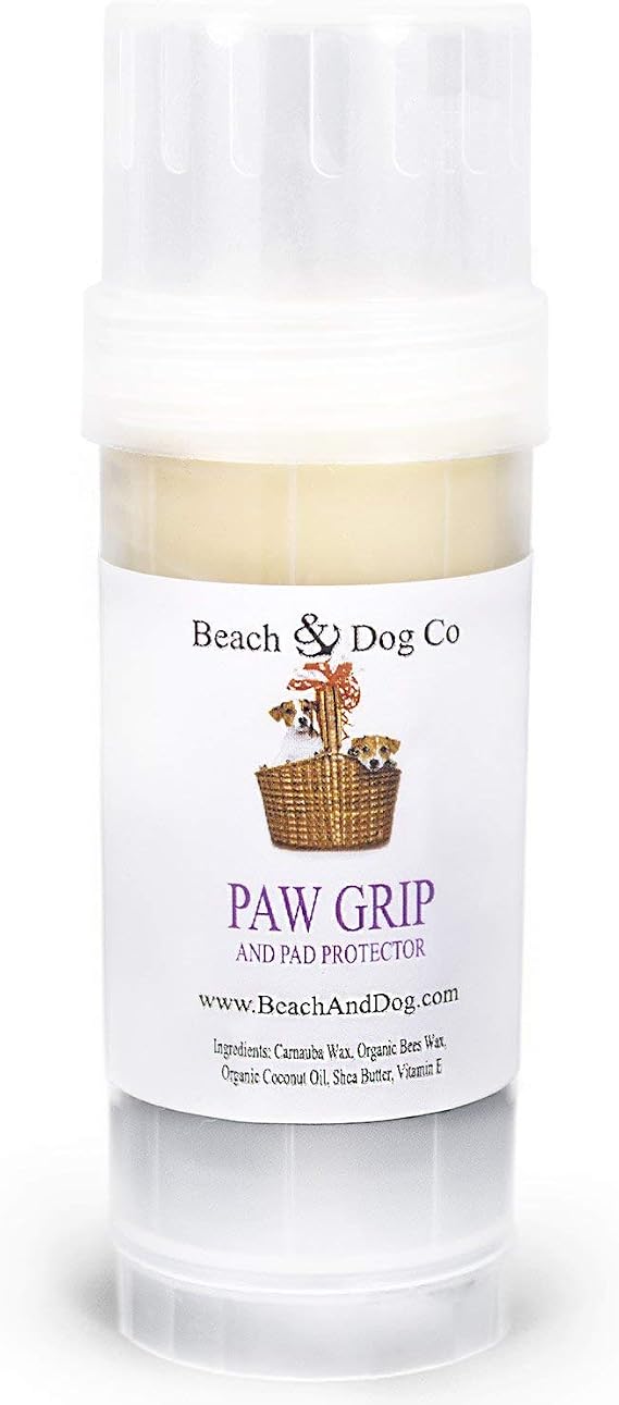 Beach & Dog Co Paw Grip - All Natural & Organic Wax for Dogs (2 oz) - Paw Protection - Light Brown - 2 oz