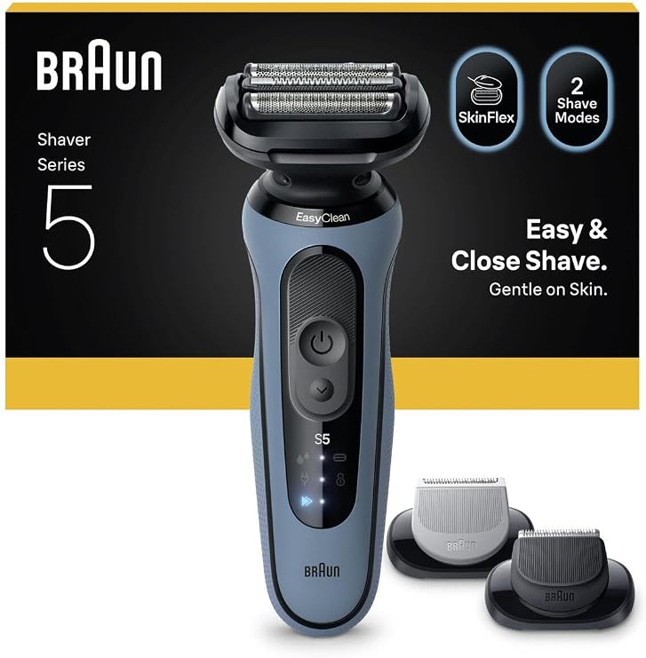 Braun Series 5 Electric Shaver, Wet and Dry, Precision Trimmer, Body, 52-A1650S