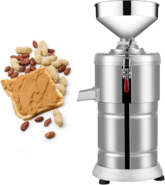 Electric Grain Mill Grinde,Commercial Soy Milk & Nut Butter Maker Combo,for Home Kitchen or Milk Tea Store,for Tofu, Dried Bean, and Sesame Paste
