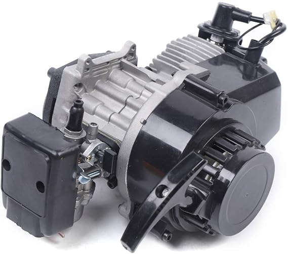 2 Stroke 47CC 49CC Pull Start Racing Engine Motor Kit Starter W/Air Filter for Mini Dirt Pocket Rocket Quad Motor Dirt Bike Scooter ATV High Performance (Style 5)