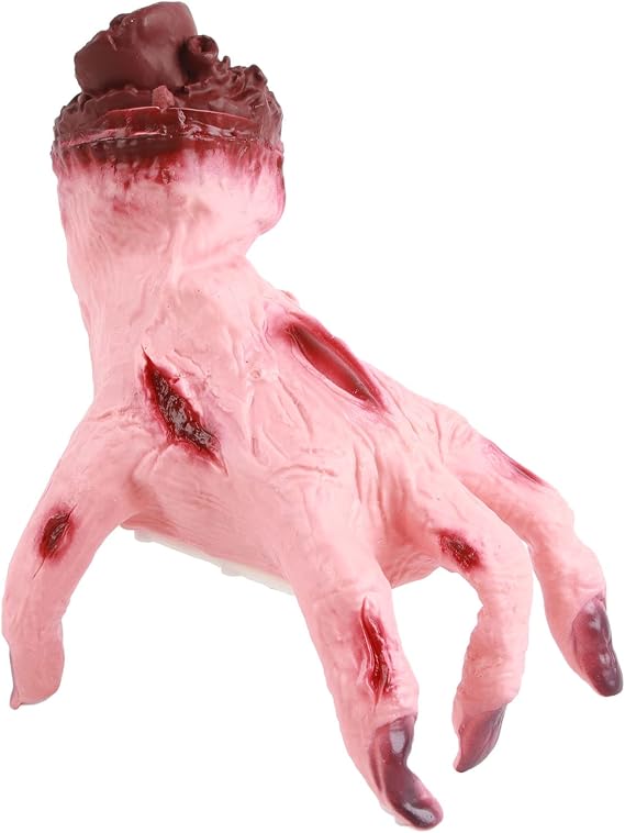 Halloween Animatronics Crawling Zombie Hand Decorations with Creepy Sound, Scary Move Animated Haunted House Holiday Severed Hand Decor Horror Prop for Indoor Outdoor Yard Lawn