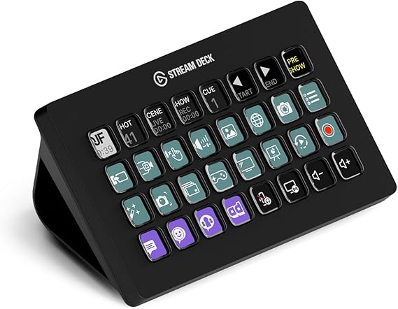Elgato Stream Deck XL erweiterter Studio-Controller 32 Tasten Löst unbegrenzt Aktionen aus starke Integrationen visuelles Feedback eigene Icon-Packs Mac/PC