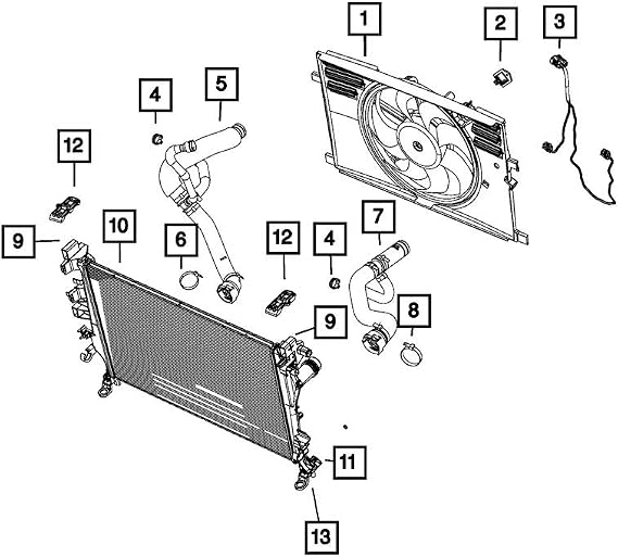 MOPAR 68247208AA - Radiator Engine Cooling