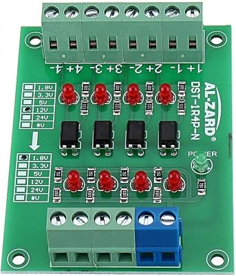12V to 1.8V5V3.3V24V 4 Channel Optocoupler Isolation Board Isolated Module PNP Output PLC Signal Level Voltage Converter - 5V Spot Steuermodul Modules