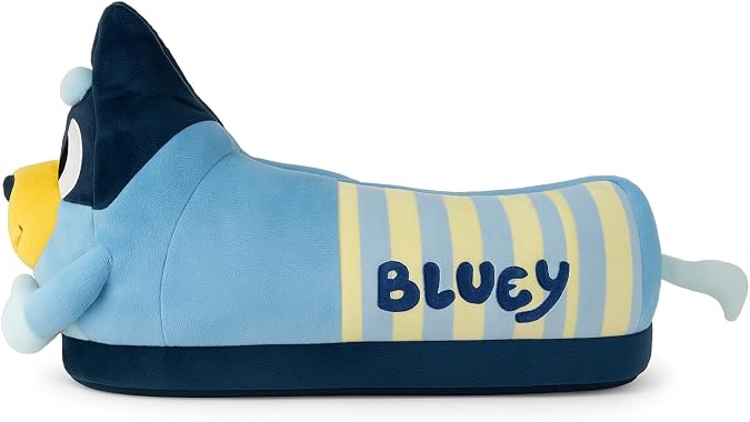 7107-3 - Bluey - Medium/Large - Happy Feet Mens and Womens Slippers
