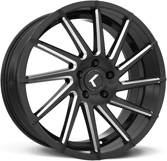 KRAZE SPINNER Black/Milled Wheel with Aluminum (22 x 8.5 inches /5 x 5 mm, 40 mm Offset)