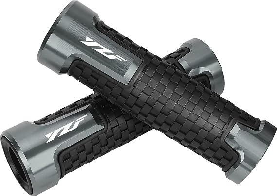 Mocar 7/8" 22mm Motorcycle Handlebar Grips with Grip Ends for Yamaha YZF R1 R3 R6 R15 R25 R125 600R