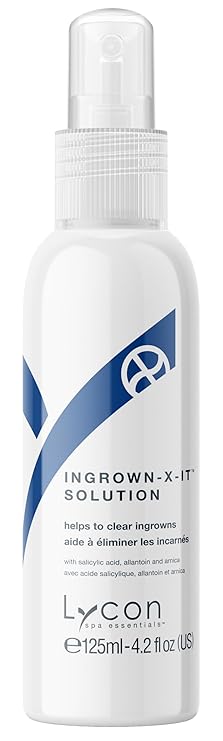 Lycon Ingrown-X-It Solution, Ingrown Hair Serum Spray Gently Soothes After Waxing, Shaving, and More, 4.2 oz