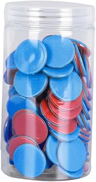 100 Pieces Learning Counters Two Color Counters for Math Practice Bingo Chips Math Counters for Kids for Game Classroom