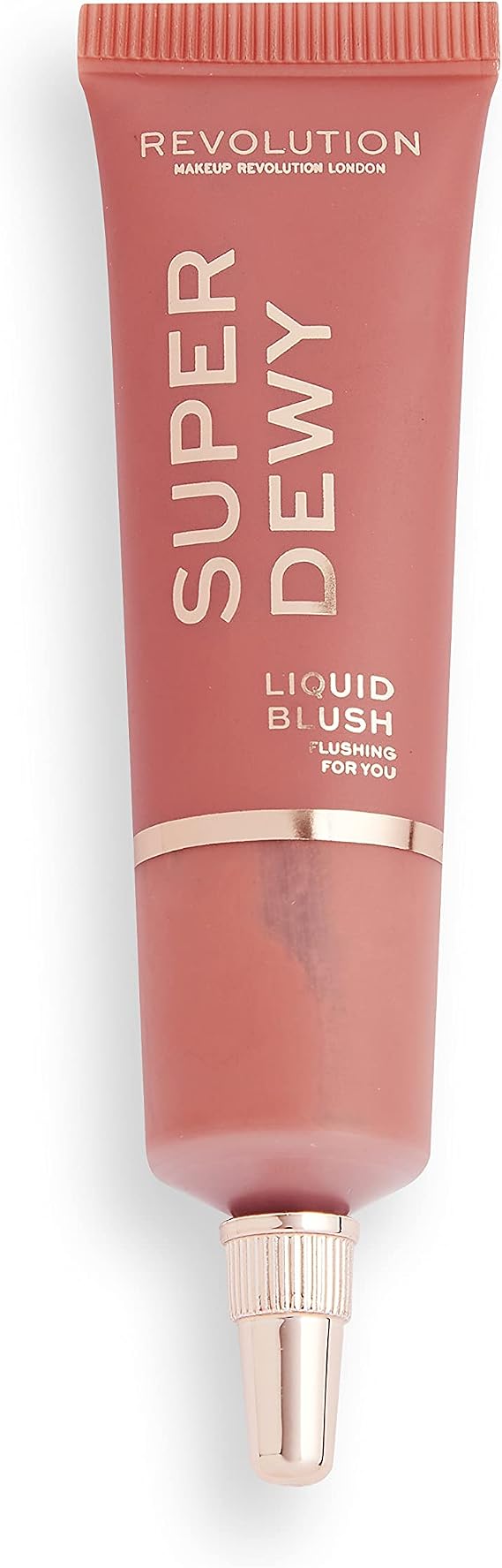 Makeup Revolution, Superdewy Liquid Blusher, Flushing For You, 15 ml | Richly Pigmented & Buildable, Blendable Formula, Vegan & Cruelty-Free, 0.5 fl oz