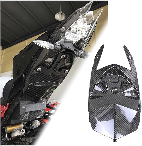 AISKA Motorcycle Carbon Fiber Undertail Cover for BMW S1000RR 2015-2018 | Glossy Twill Weave, Fits S1000R 2014-2020, Lower Tail Fairing Tray, Scratch Resistant, Lightweight, Direct Replacement