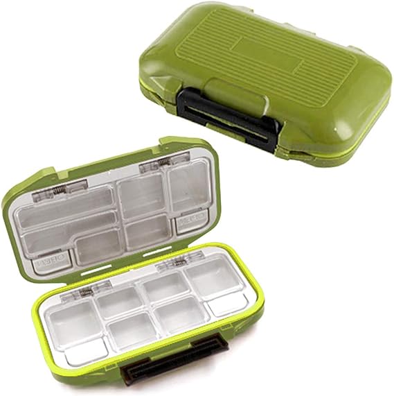YUKI Fishing Lure Boxes, Bait Storage Case Fishing Tackle Storage Trays Accessory Boxes Thicker Plastic Hooks Organizer for Vest Casting Fly Fishing