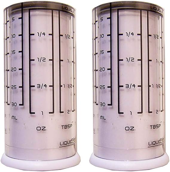 Kitchenart Adjustable Measuring Cups 2 Pack - for Liquid Dry Semi-Solid Adjustable Measuring Cups Plastic