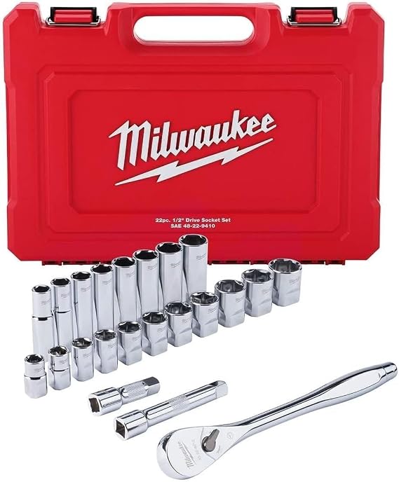 22 pc. 1/2 in. Socket Wrench Set (SAE)