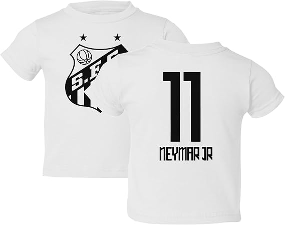 Soccer Star Neymar 11 Jersey Style Tee - Santos Fans Toddler T-Shirt