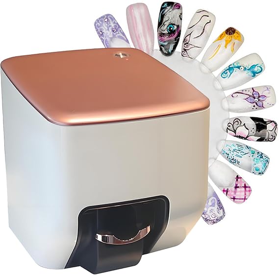 Mini Digital Nail Art Printer – Portable 3D Nail Printing Machine, Mobile App Control, 30s Fast Application, Own Design Gallery, Ideal for Salons & Personal Use